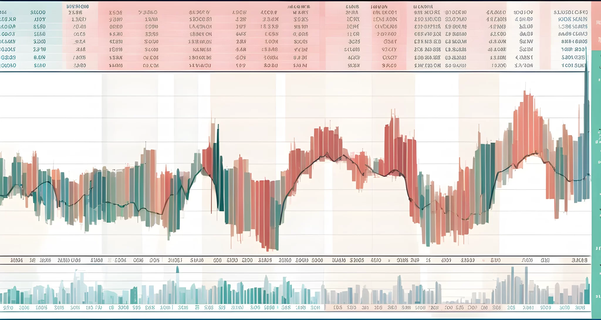 In the image, there is a stock market chart showing a significant drop in value. On the chart, there are also various economic indicators and financial data.