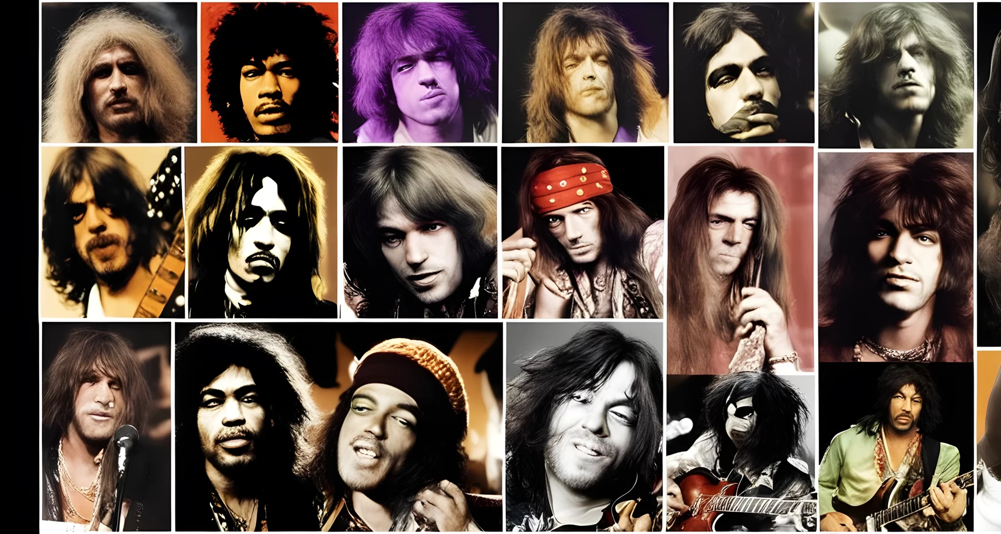 The image shows a collage of famous rock musicians who passed away at the age of 27, including Jimi Hendrix, Janis Joplin, Amy Winehouse, and Kurt Cobain.