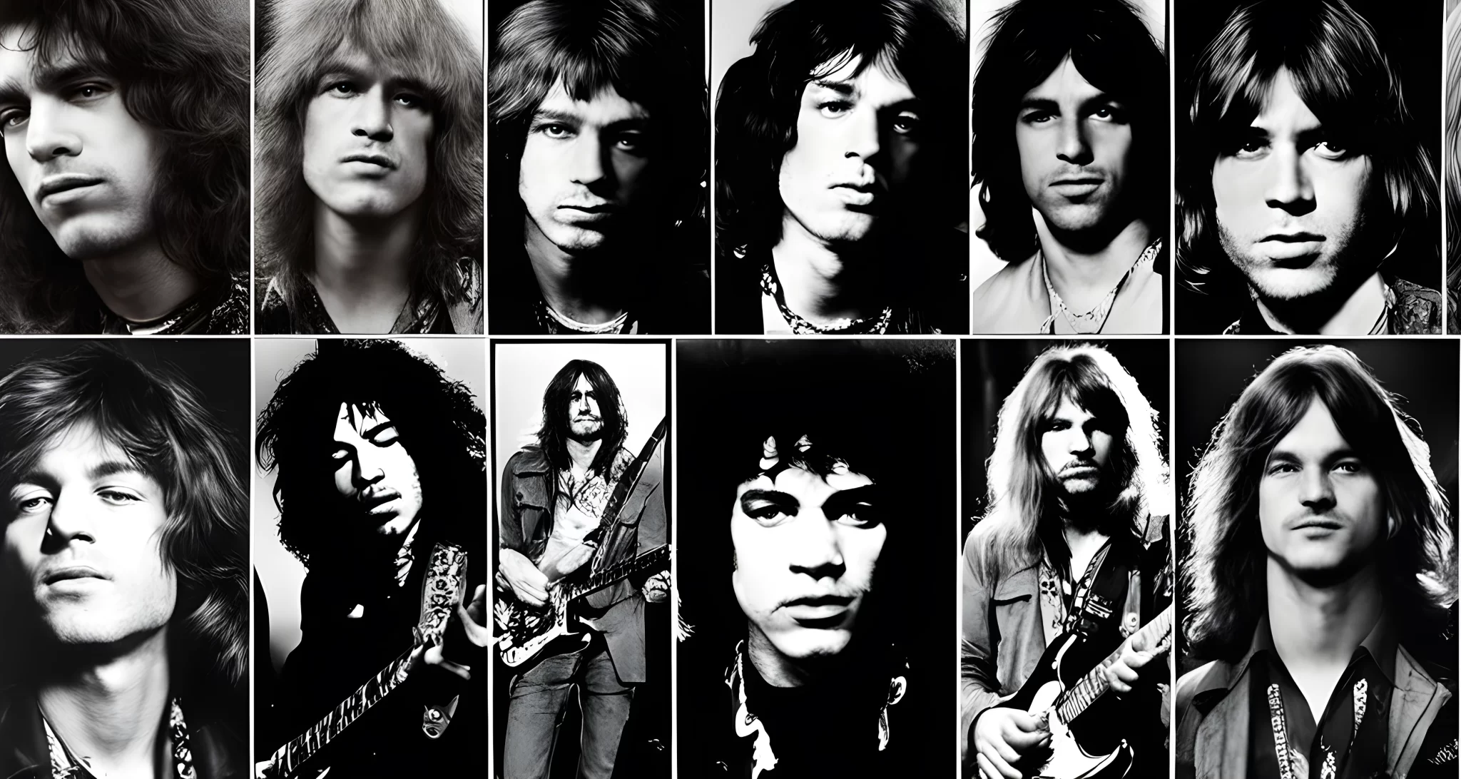 The image shows a collage of famous rock stars who all died at the age of 27, including Jimi Hendrix, Janis Joplin, Jim Morrison, and Kurt Cobain.