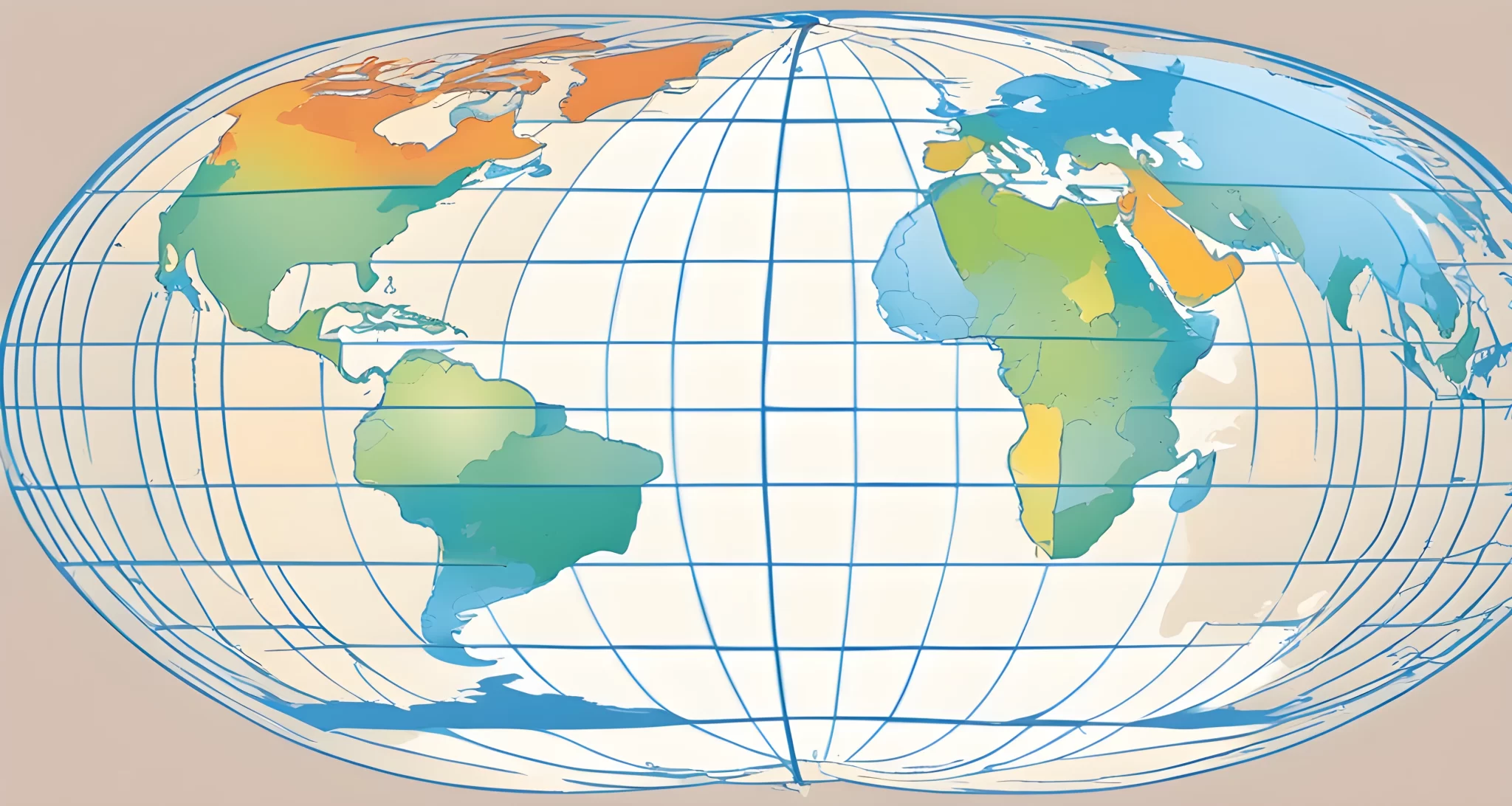 The image shows a globe and a flat earth model.