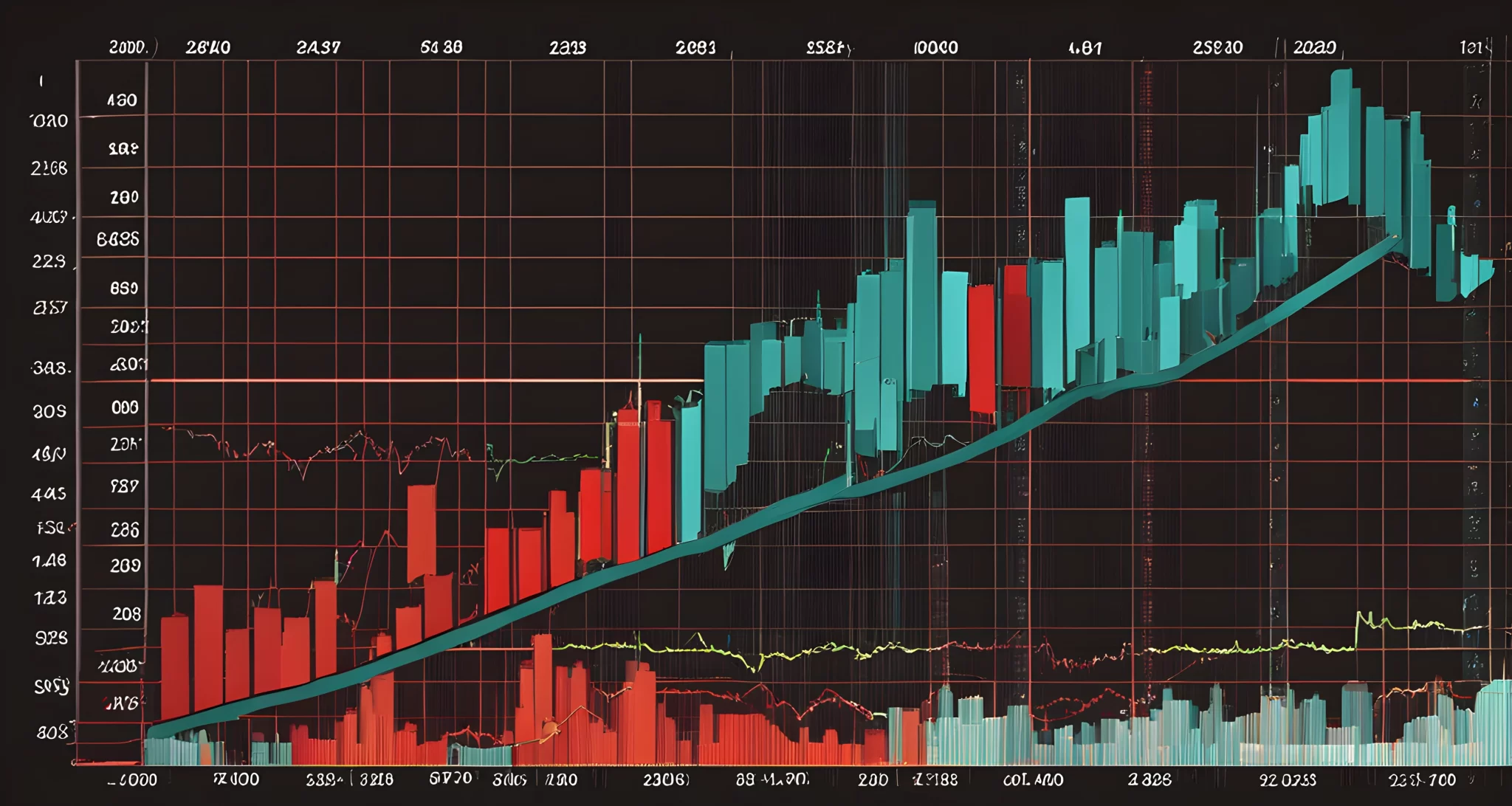 The image shows a graph displaying the sharp decline of the stock market in 2008.