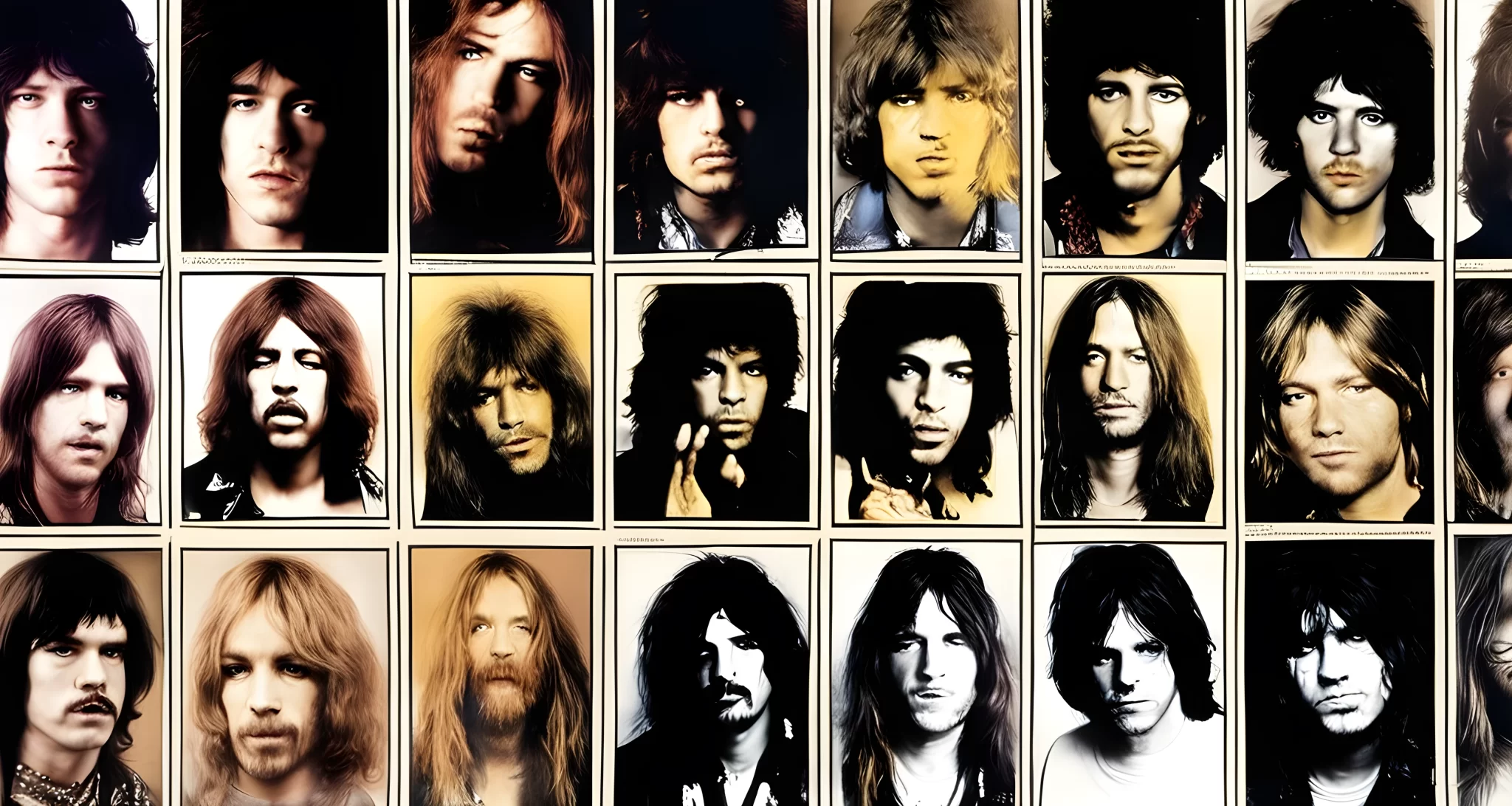 The photo features a collage of famous rock stars who all died at the age of 27, including Jimi Hendrix, Janis Joplin, Jim Morrison, and Kurt Cobain.